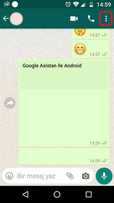 WhatsApp Dışa Aktarma 1